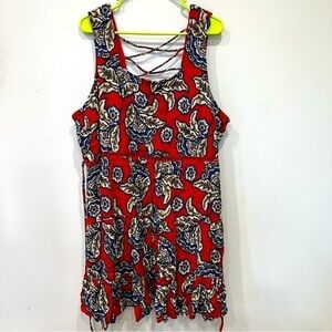 Maurices Floral Skater Dress Women’s Size 2X NEW